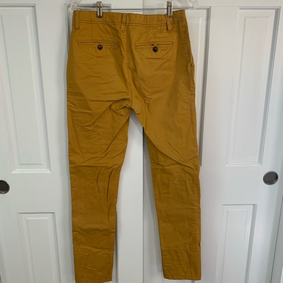 Mustard yellow slim fit pants size 29 - Picture 2 of 6